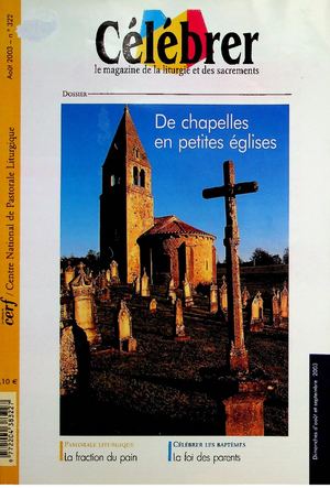 Célébrer 322 - Août 2003