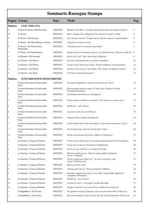 Firenze rassegna stampa 10.05.2020