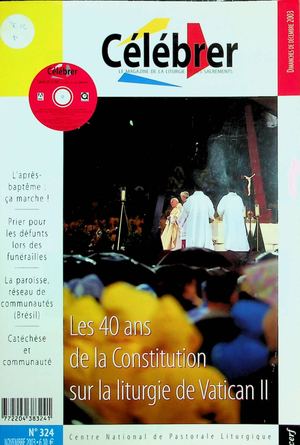 Célébrer 324 - Novembre 2003