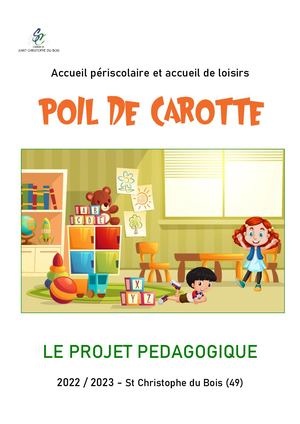 Le Projet Pédagogique Sept 2022