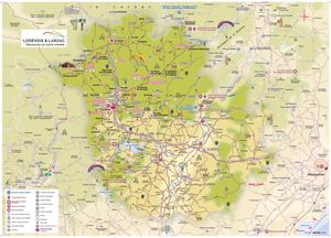 Carte touristique Lodévois et Larzac