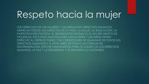 Respeto Hacia La Mujer Alvaro Nuñez