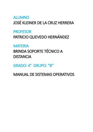 Manual De Sistemas Operativos