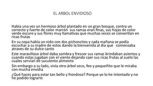 El Arbol Envidioso