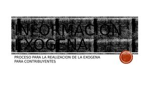 Información Exógena