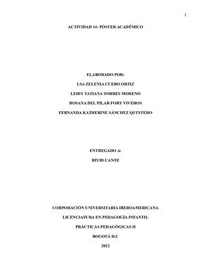 Actividad 14 Póster Académico