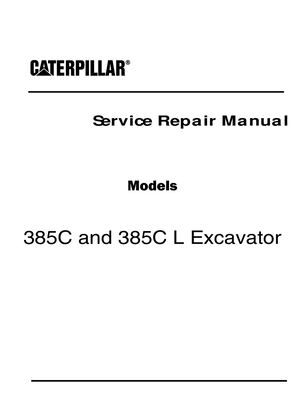 Calaméo - Caterpillar Cat 385C L Excavator (Prefix JCM) Service Repair ...