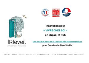 Présentation dispositif [R]éveil : Personnalisation Portes Ehpad Rss