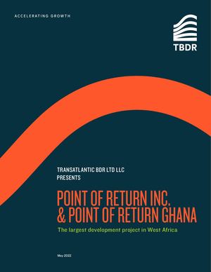 Point Of Return Investor Presentation, May 2022