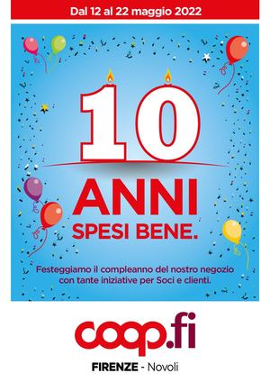 Speciale 10 anni Coop.fi di Firenze Novoli