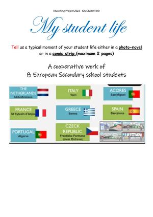 Etwinning Project 2022 My Student Life Final Work