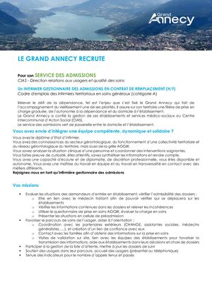 Calaméo  Infirmier Gestionnaire Des Admissions Cias 100622