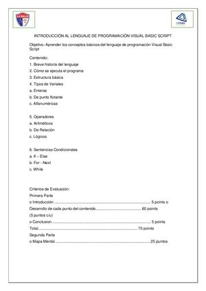 Introducción Vbscript. VBS