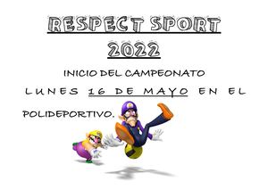 Cartel Fecha Inicio RESPECTSPORT CALVETE