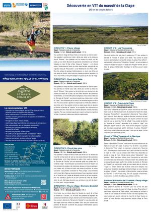 Circuits VTT du massif de la Clape