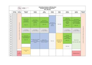 Tbs International Seminar Aub Timetable May 17 25
