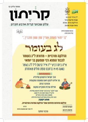 קריתון פרשת בהר 13/5/22