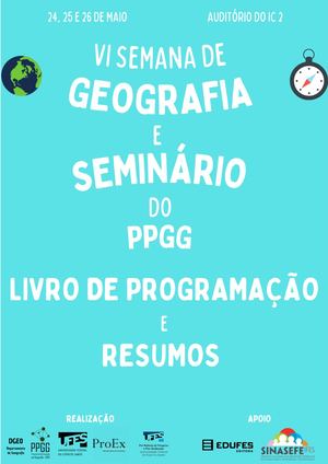 Livro De Programação E Resumos da IV Semana de Geografia e Seminário -PPGG 2022