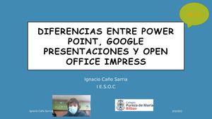 Diferencias Entre Power Point, Google Slites Y Impress [Autoguardado]
