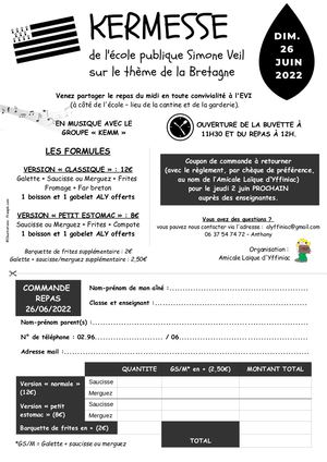 Calaméo - Bon Commande Repas A4 Portrait Nb