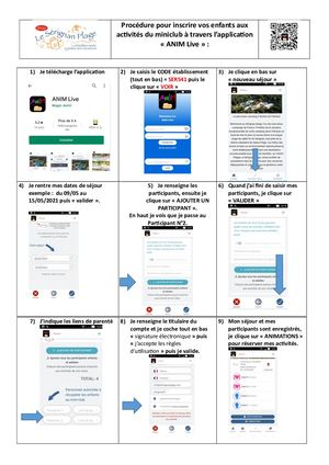 Inscriptions Anim'Live
