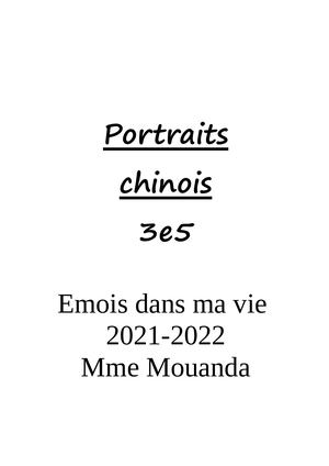 Portraits Chinois 3e5