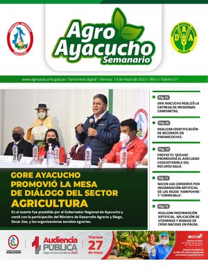 Dirección Regional Agraria Ayacucho - Semanario digital 11 de mayo