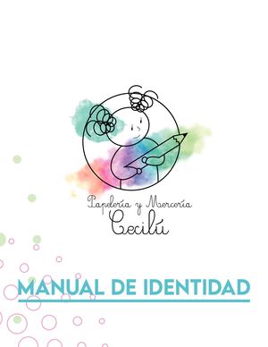 Manual De Identidad Papeleria Y Merceria Cecilu Proyecto Final