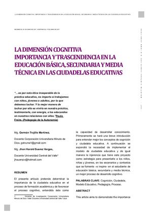 dimension cognitiva