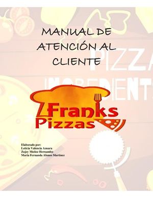 Manual De Atención Al Cliente Frank Pizza