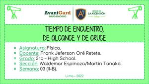 3RO - F3 Tiempo De Encuentro, De Alcance Y De Cruce