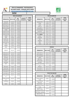 Bon De Commande Viande Bio Livrée Chez Zou La Galinette