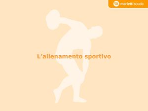 Teoria dell' allenamento