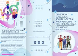 Folleto - Sexualidad y Discapacidad