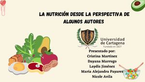 LA NUTRICIÓN SEGÚN ALGUNOS AUTORES