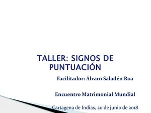 Taller Signos De Puntuación (24 Abr 2022)