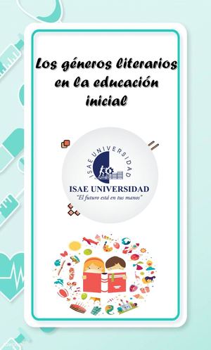 Los géneros literarios en la educación inicial