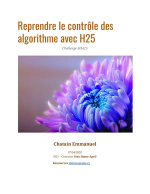Controle Algorithmes