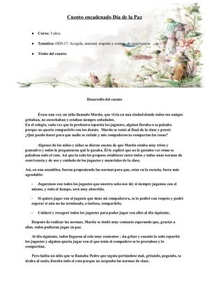 Cuentos Encadenados Ods