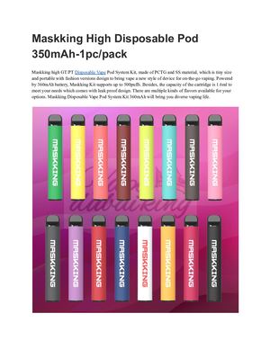 Maskking Disposable Dubai