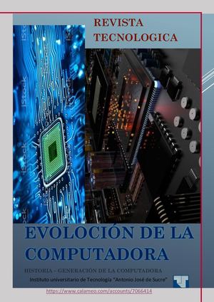 Historia Evolución De La Computadora