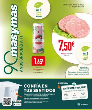 Oferta Válida Del 19 De Mayo Al 1 De Junio De 2022 - Masymas Supermercados