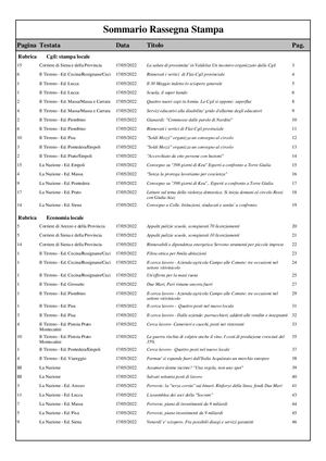 Toscana rassegna stampa 17.05.2022