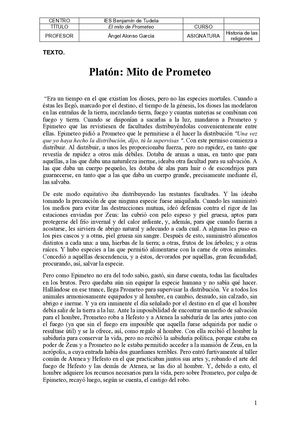 el mito de Prometeo