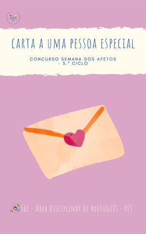 Carta a uma Pessoa Especial