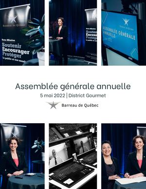 Album Photo - Cocktail de l'AGA du Barreau de Québec 2022