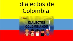 Dialectos De Colombia