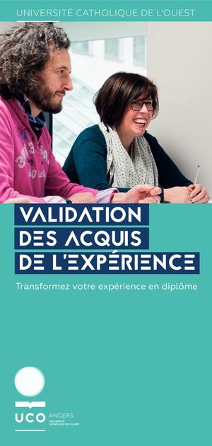 Validation des acquis de l'expérience | UCO Angers
