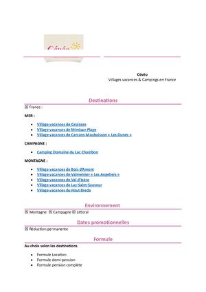 Ceveo Offre Permanente