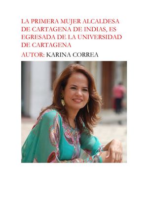 La Primera Mujer Alcaldesa De Cartagena De Indias